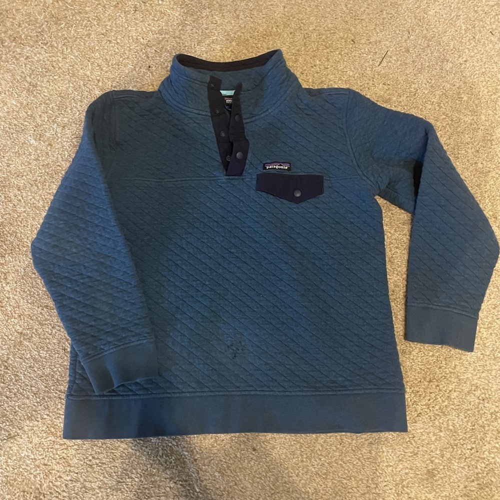 Patagonia Navy Quilted Sweatshirt